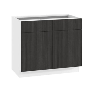Frameless Oak Shade - 39"W Standard Base Cabinet