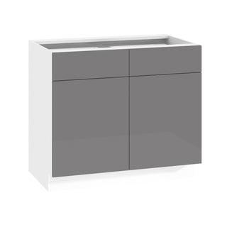 Frameless High-Glossy Gray - 39"W Standard Base Cabinet