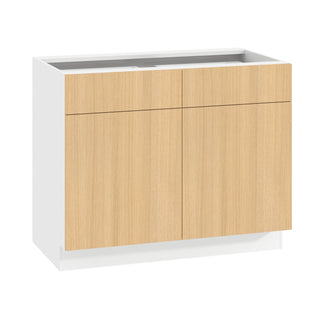 Frameless Oak Blonde - 42"W Standard Base Cabinet