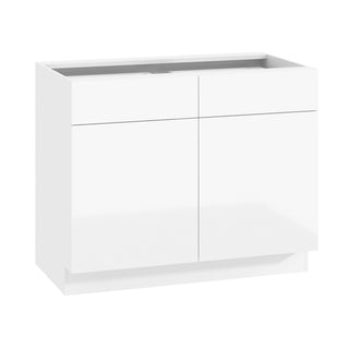Frameless High-Glossy White - 42"W Standard Base Cabinet