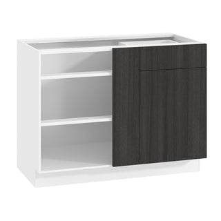 Frameless Oak Shade - 45"W Blind Corner Base Cabinet
