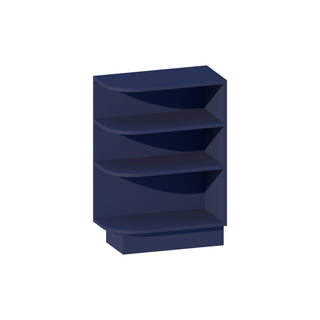 Navy Blue - 12"W Open Shelf Base End Cabinet