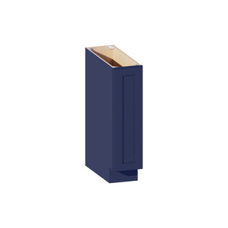 Navy Blue - 9"W Full-Height Door Base Tray Cabinet