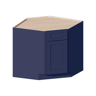 Navy Blue - 36"W Corner Sink Base Cabinet