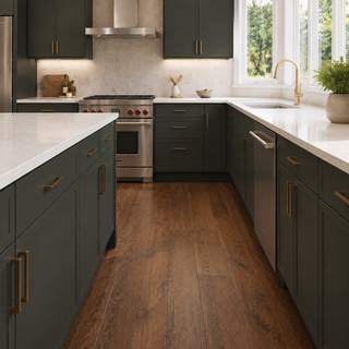 Slim Aston Green Shaker 10x10 Kitchen