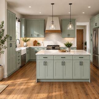 Sage Breeze Shaker 10x10 Kitchen