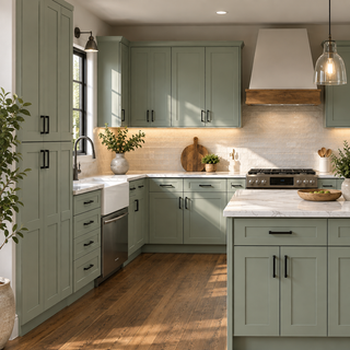Sage Breeze Shaker 10x10 Kitchen