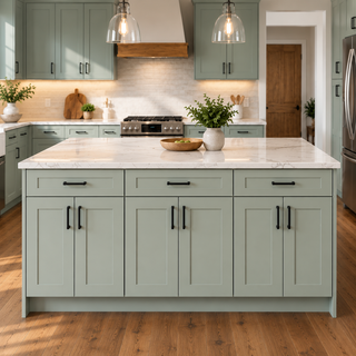 Sage Breeze Shaker 10x10 Kitchen