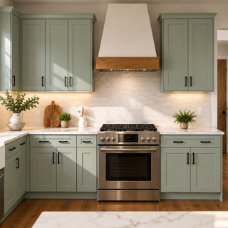 Sage Breeze Shaker 10x10 Kitchen