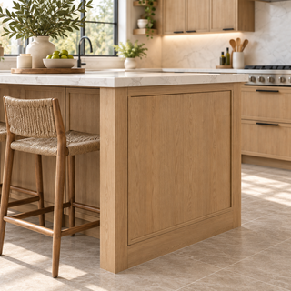 Slim White Oak Shaker 10x10 Kitchen