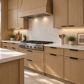 Slim White Oak Shaker 10x10 Kitchen