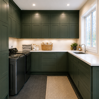 Aston Green Shaker Sample Door
