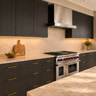 Frameless Oak Shade Kitchen - homecabinets