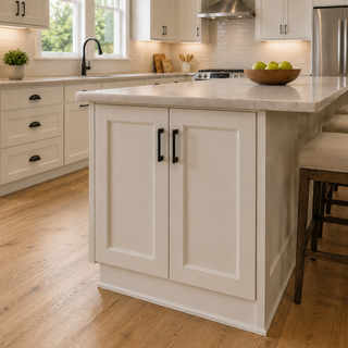 Double Dove White Kitchen Cabinets - Design Detail 5