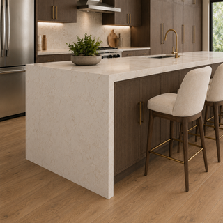 Slim Amber Oak Kitchen - homecabinets