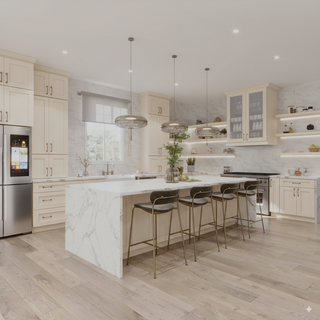 Double Dove White - 18"W × 48"H Wall Tower Cabinet