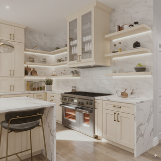 Double Dove White - 18"W × 54"H Wall Tower Cabinet