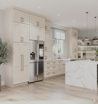 Double Dove White - 21"W × 30"H Standard Wall Cabinet