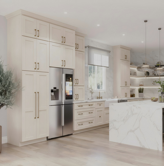 Double Dove White - 39"W × 30"H Standard Wall Cabinet