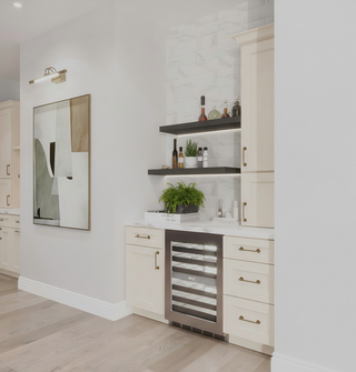 Double Dove White - 30"W × 24"H Deep (24") Wall Bridge Cabinet