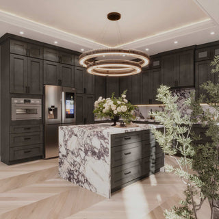 Double Smokey Gray - 18"W × 48"H Wall Tower Cabinet