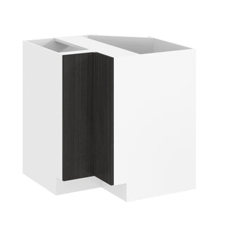 Frameless Oak Shade - 33"W Lazy Susan Base Cabinet