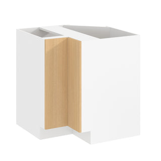 Frameless Oak Blonde - 33"W Lazy Susan Base Cabinet
