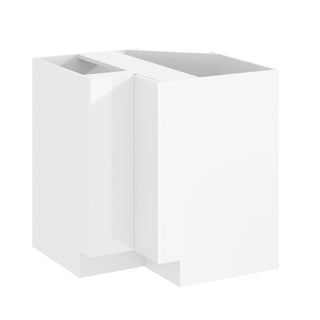 Frameless High-Glossy White - 33"W Lazy Susan Base Cabinet