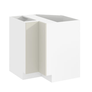 Frameless Matte Ivory - 33"W Lazy Susan Base Cabinet