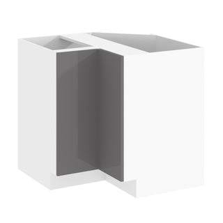 Frameless High-Glossy Gray - 36"W Easy-Reach Base Cabinet