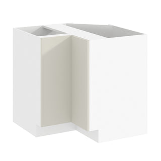 Frameless Matte Ivory - 36"W Lazy Susan Base Cabinet