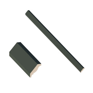 Aston Green - 2-1/8"W × 96"L Crown Molding