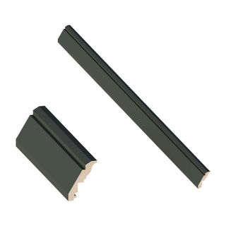 Aston Green - 3-5/16"W × 96"L Inset Crown Molding