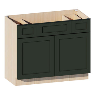 Aston Green - 48"W Centered-Sink Vanity Combo Cabinet