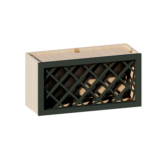 Aston Green - 30"W × 15"H Wine Rack Wall Cabinet