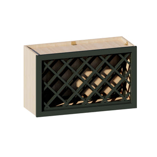 Aston Green - 30"W × 18"H Wine Rack Wall Cabinet
