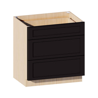 Iron Black - 33"W Drawer Base Cabinet