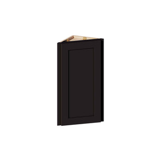 Iron Black - 12"W × 30"H Angled-End Wall Cabinet