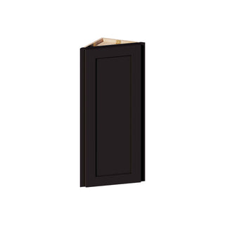 Iron Black - 12"W × 36"H Angled-End Wall Cabinet