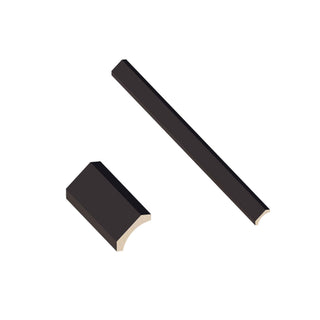 Iron Black - 3-5/8"W × 96"L Cove Crown Molding
