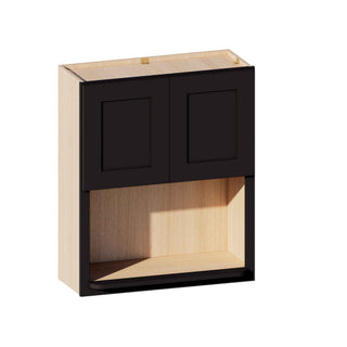 Iron Black - 30"W × 36"H Microwave Wall Cabinet