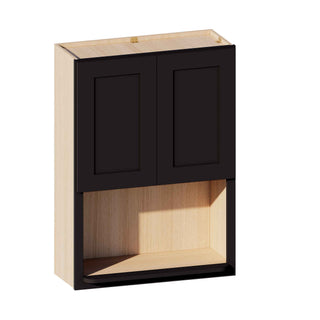 Iron Black - 30"W × 42"H Microwave Wall Cabinet