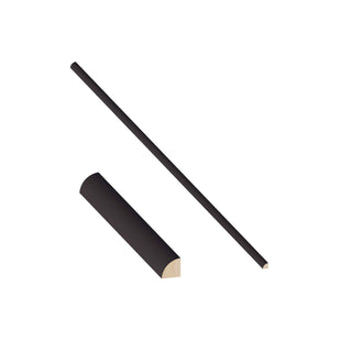 Iron Black - 11/16"W × 96"L Quarter Round Shoe Molding