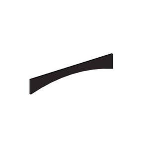 Iron Black - 6"W × 36"L Arched Valance
