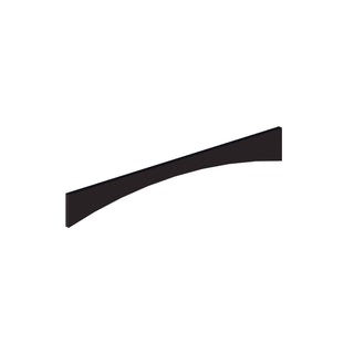 Iron Black - 6"W × 42"L Arched Valance