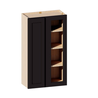 Iron Black - 24"W × 42"H Blind Corner Wall Cabinet