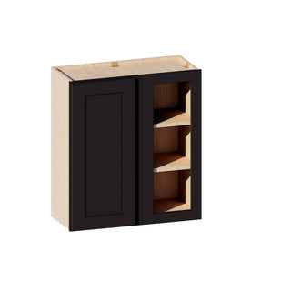 Iron Black - 27"W × 30"H Blind Corner Wall Cabinet