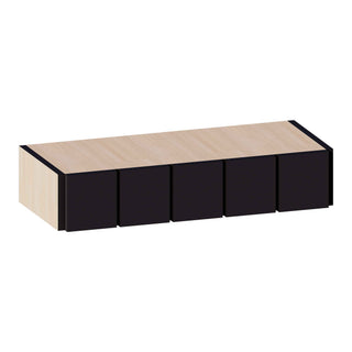 Iron Black - 30"W × 6"H Spice Drawer Wall Cabinet