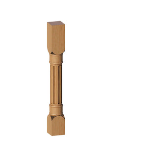 Treasure Chest - 3"W × 34-1/2"L Fluted Decorative Leg