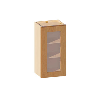 Treasure Chest - 15"W × 30"H Glass-Door Wall Cabinet